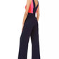 Vince Camuto Women's Colorblocked Jumpsuit Blue Size 14