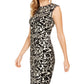 Vince Camuto Women's Shadow Floral Velvet Dress Gray Size 16