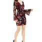 Guess Women's Maiya Floral Print Dress Grey Size Small