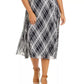 Tommy Hilfiger Women's Plus Size Plaid Midi Skirt Blue Size 3X