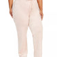 Calvin Klein Women's Plus Size Velour Wide-Leg Pants Pink Size 3X