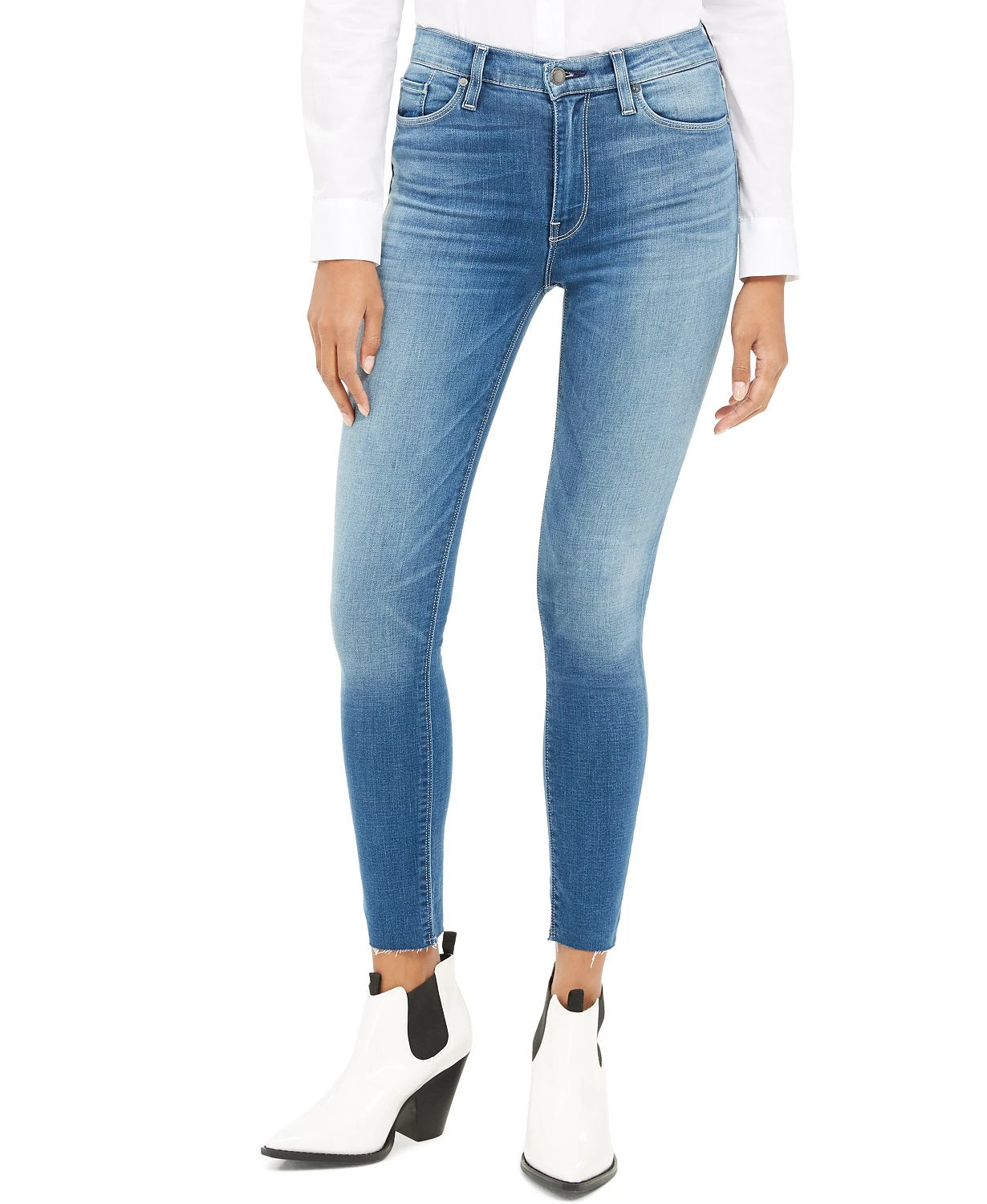 Hudson Jeans Women's Barbara Skinny Jeans Blue Size 24