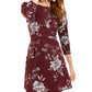 Be Bop Junior's Floral Print Twist Front Dress Purple Size Small