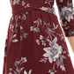 Be Bop Junior's Floral Print Twist Front Dress Purple Size Small