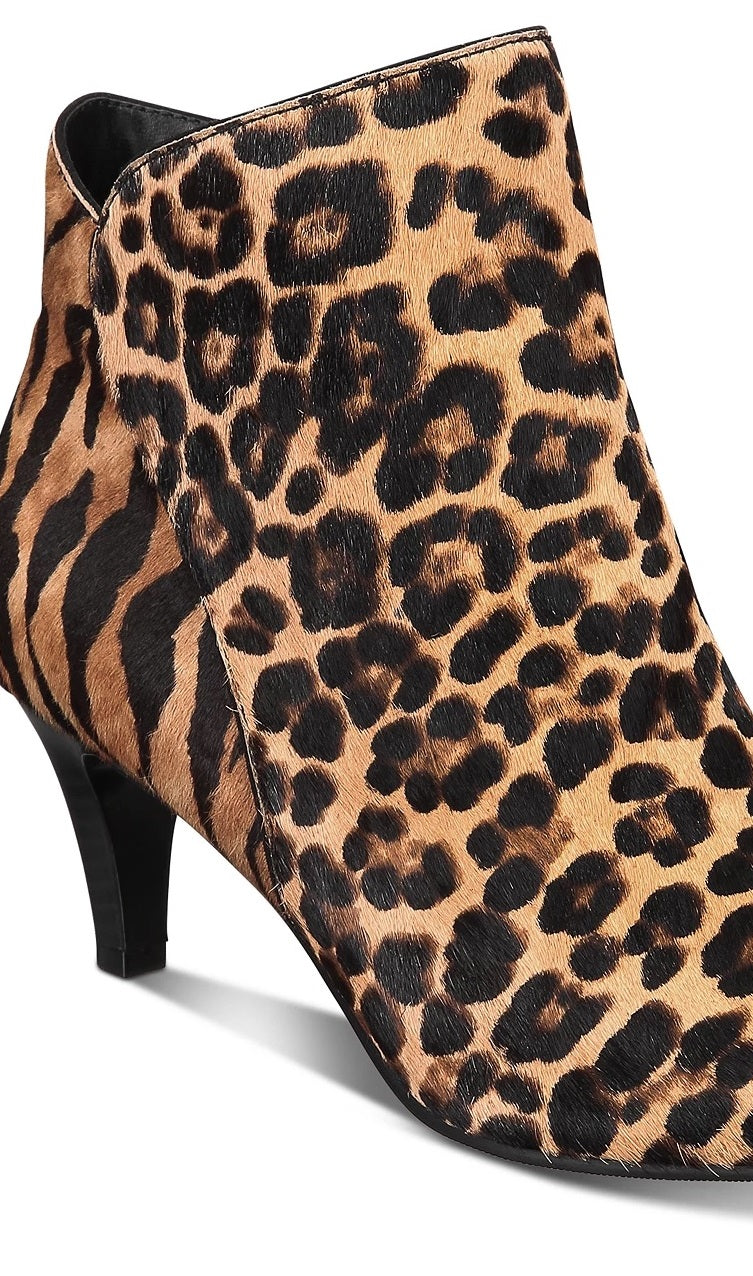 Alfani Women's Harpper Kitten-Heel Booties  Shoes Brown Size 8.5 M