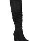 Material Girl Women's Myah Tall Dress Boots Black Size 8 M