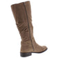 White Mountain Liona Riding Boots Women's Shoes Dark Beige Size 6 M