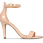 Material Girl Women's Blaire Two-Piece Dress Sandals Beige Size 8.5 W