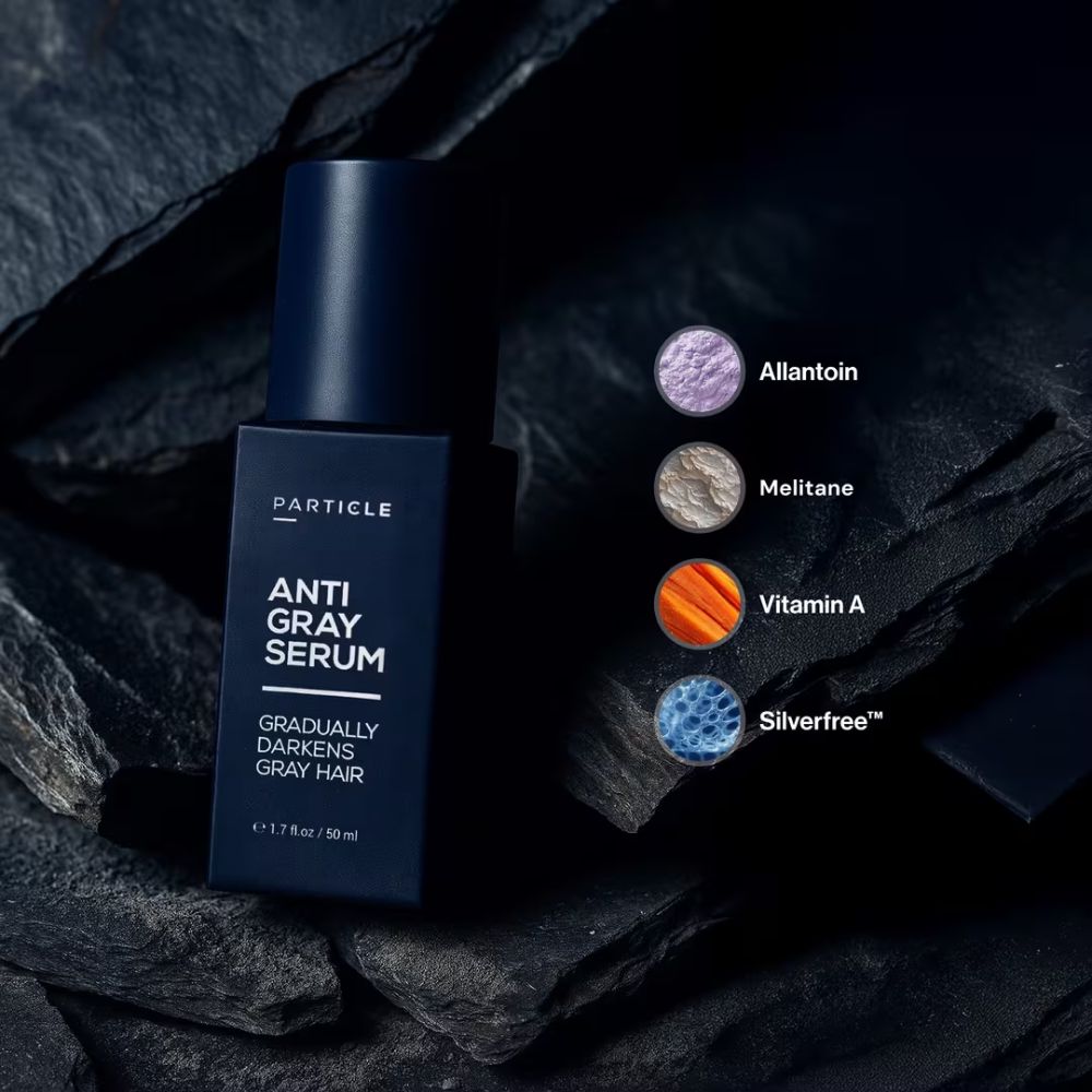 Particle Anti-Gray Serum Gradually Reduces Gray Hair Without Dye