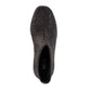 Mia Women's Piana Block-Heel Rhinestone Knit Booties - Black