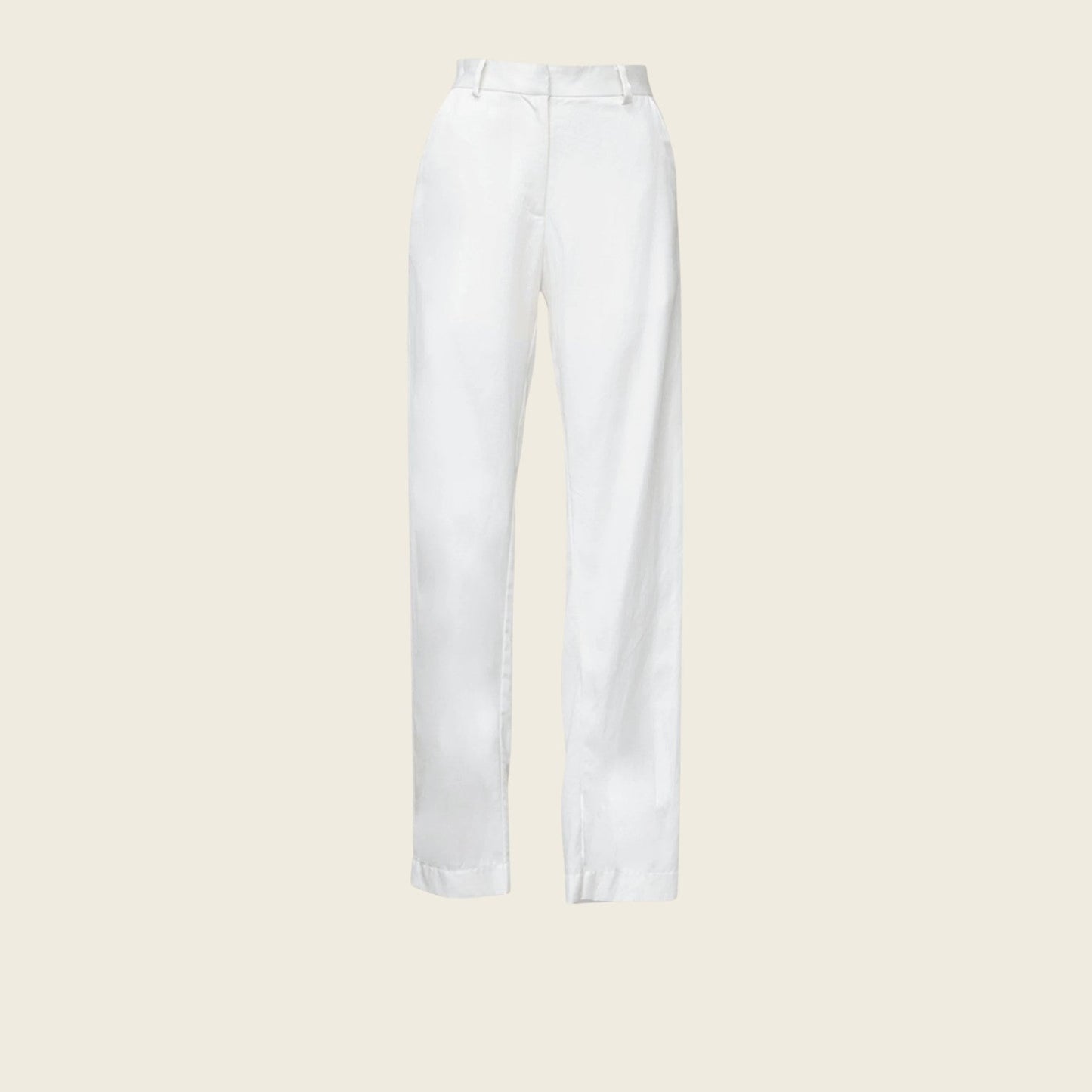 White Tailoring Slim Pants – Women’s Slim-Fit Trousers