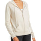 Aqua Cashmere Full Zip Hoodie White Size M