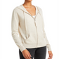 Aqua Cashmere Full Zip Hoodie White Size M