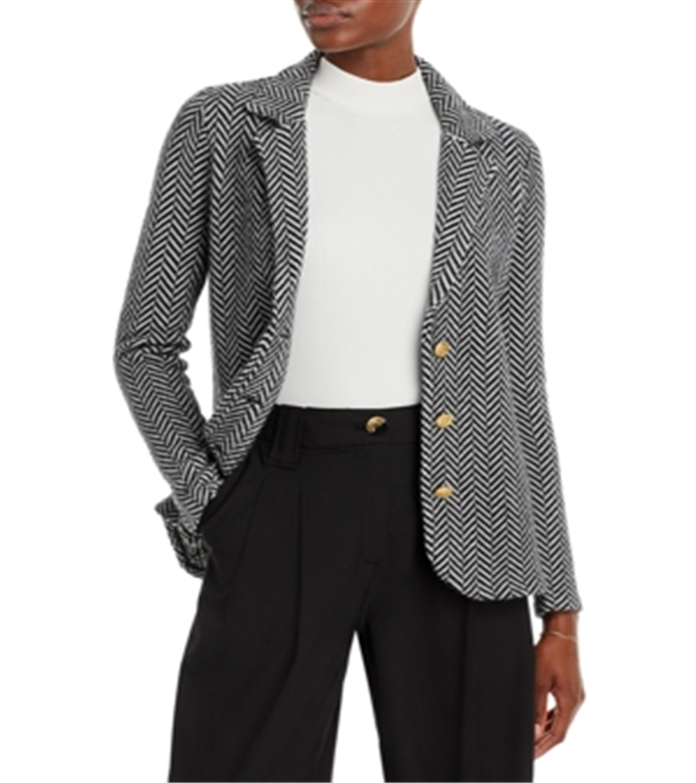 C by Bloomingdale's Cashmere Notch Lapel Cashmere Blazer Black Size S