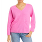 C by Bloomingdale's Cashmere Baja V Neck Sweater Pink Size XL