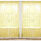 J&V TEXTILES 4-Pack Value: Solid Sheer Window Curtain Panels