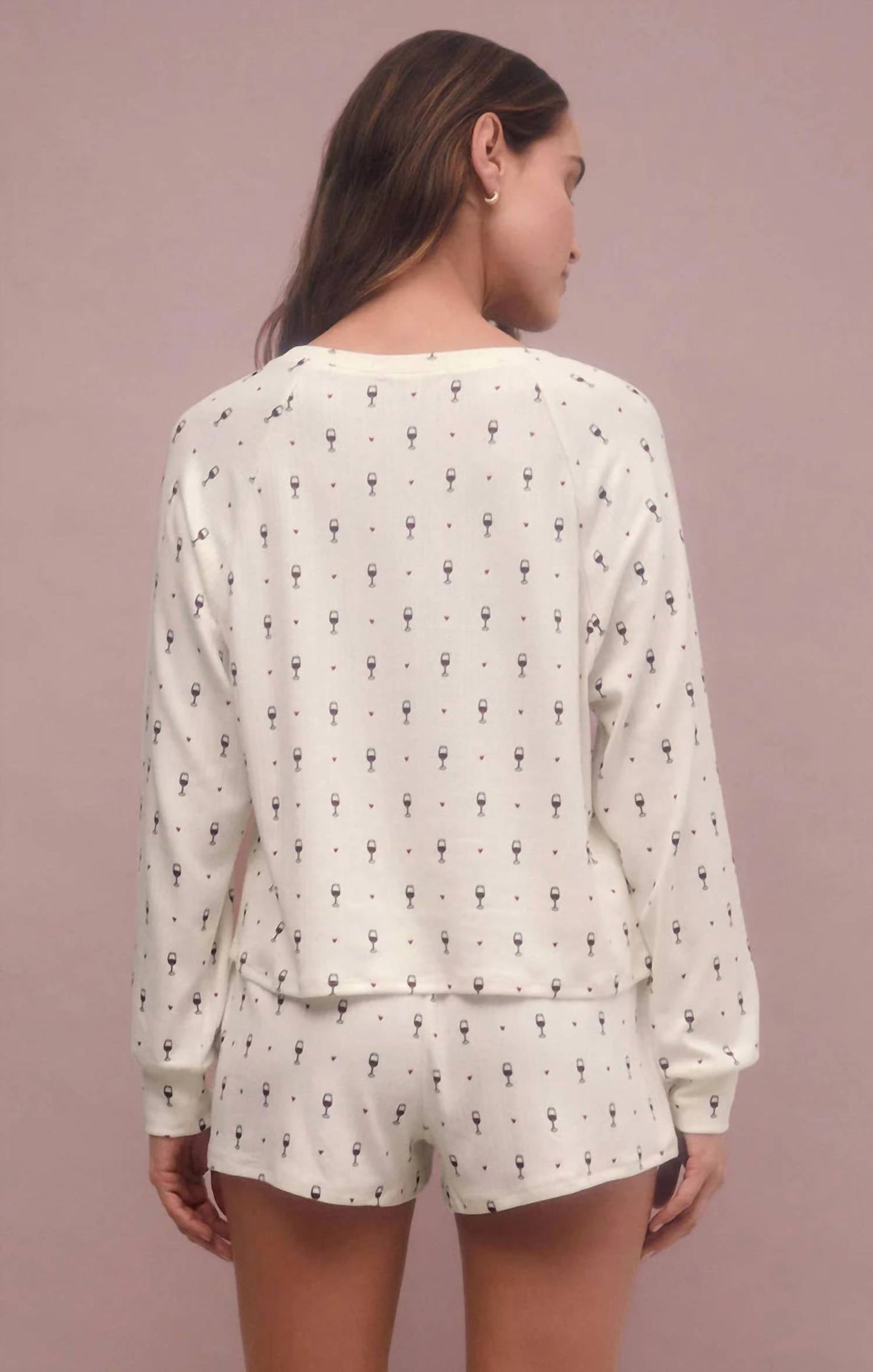 Z Supply - Cheers To Wine Long Sleeve Top
