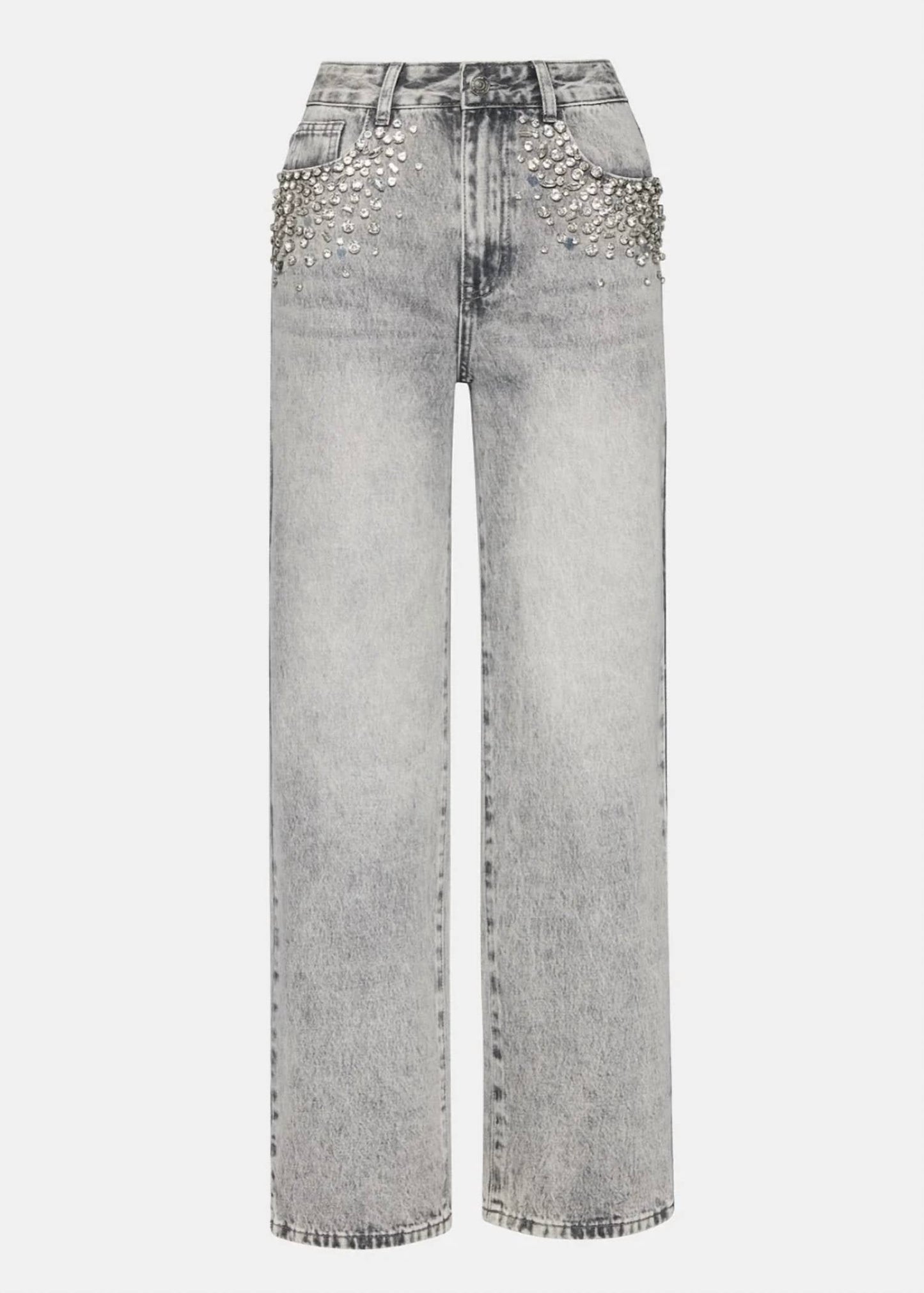 Steve Madden - Eras Straight Leg Embellished Jeans