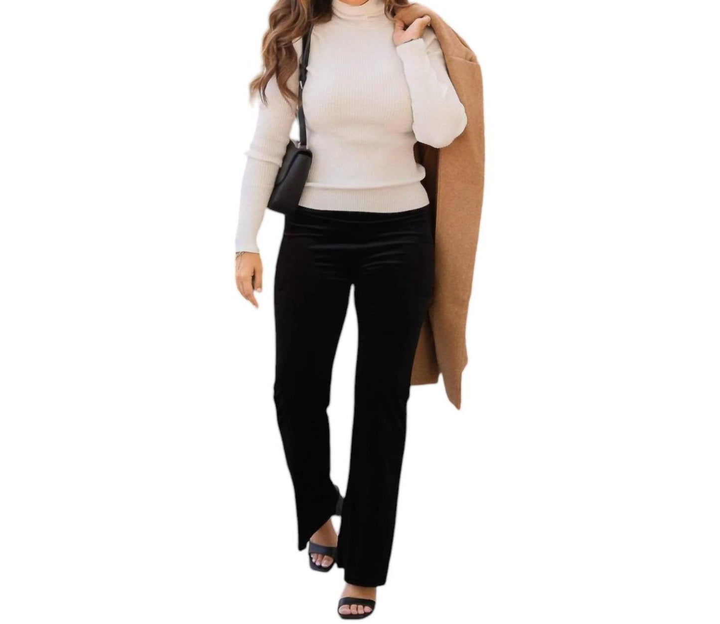 Julia Rose - Sienna Velvet Flare Leggings