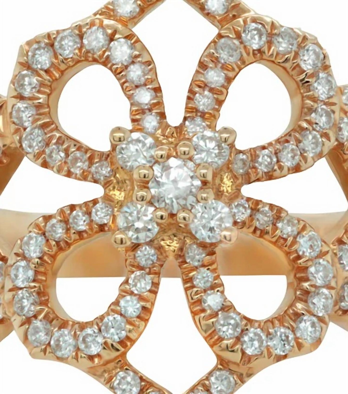 Diana M Jewels - 4 Leaf Clover 0.55 Cts Diamond Ring