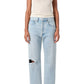 Agolde - Mid Rise Crop Relaxed Straight Leg Jeans