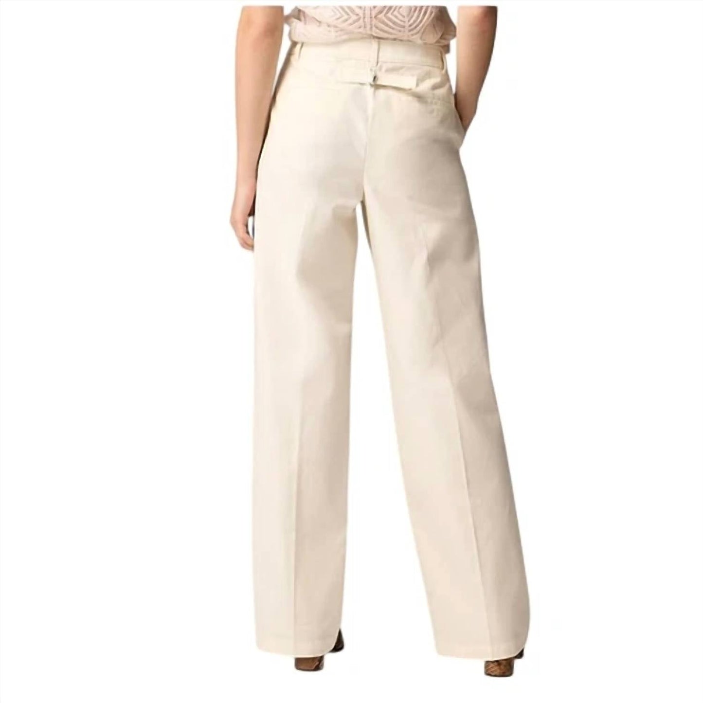 J.Crew - Full-length Wide-leg Trouser In Cotton Blend