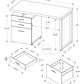 Computer Desk For Home Office, Left or Right Setup with Storage Drawers