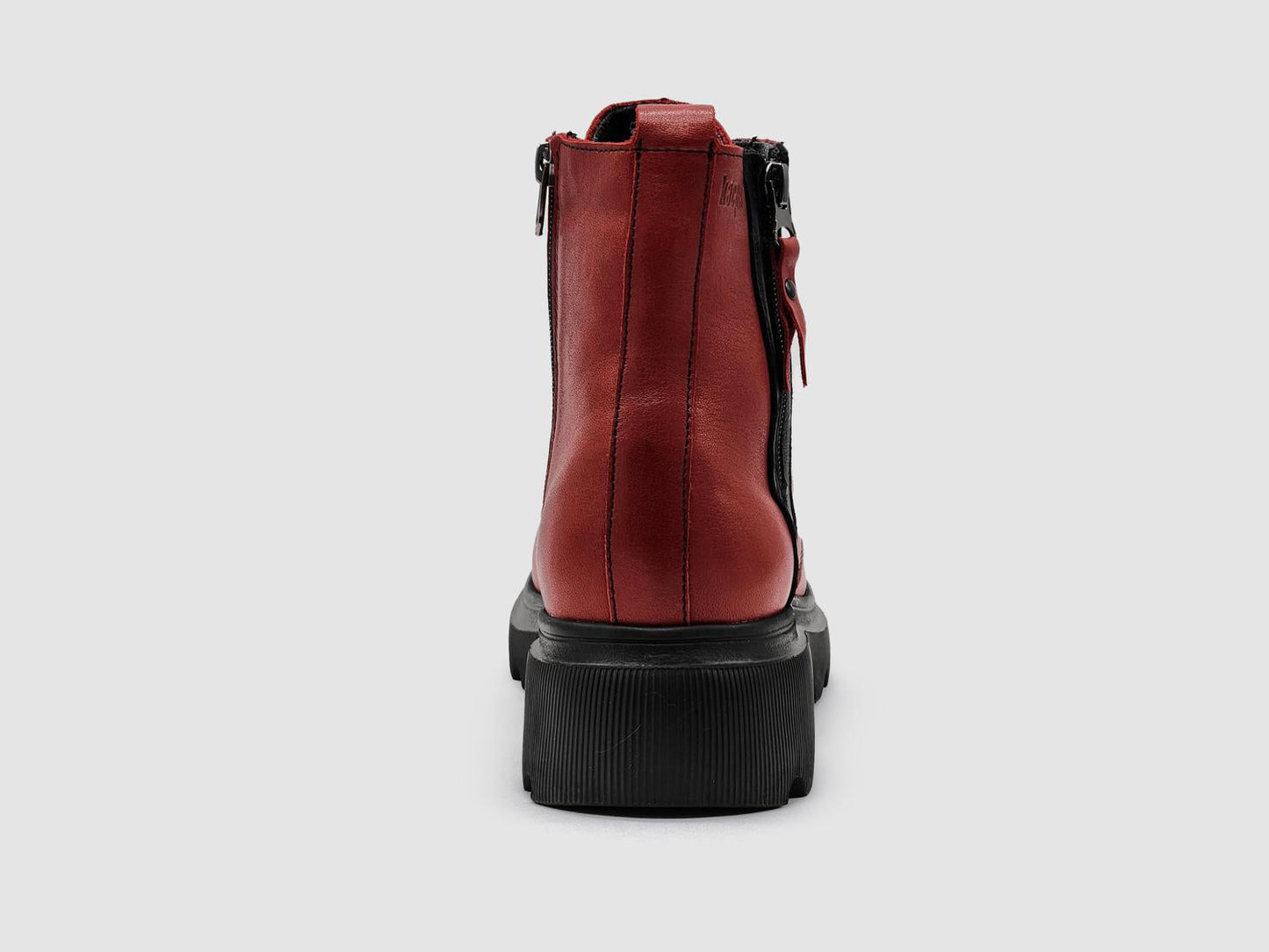 Kcr Group - Women's Modern Lined Zip-up Leather Boots