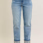 Judy Blue - Splash Of Style Mid Rise Bleach Splatter Boyfriend Jeans