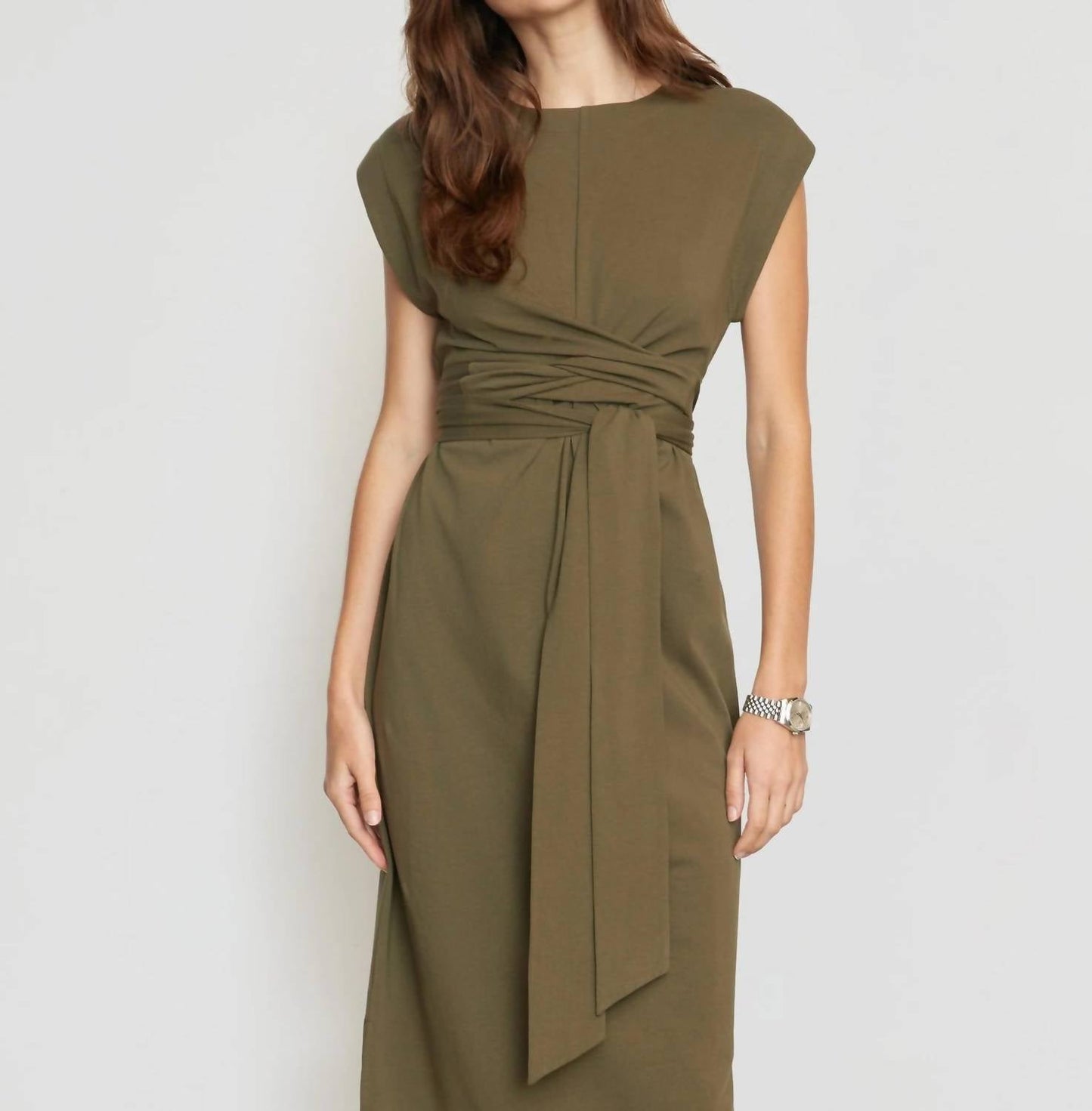 Modern Citizen - Fei Organic Cotton Tie-front Midi Dress