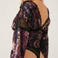 Free People - Worth The Wait V-neck Long Sleeve Bodysuit