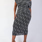 The Curve La - Plus Size Glitter Knit Off Shoulder Knit Midi Dress