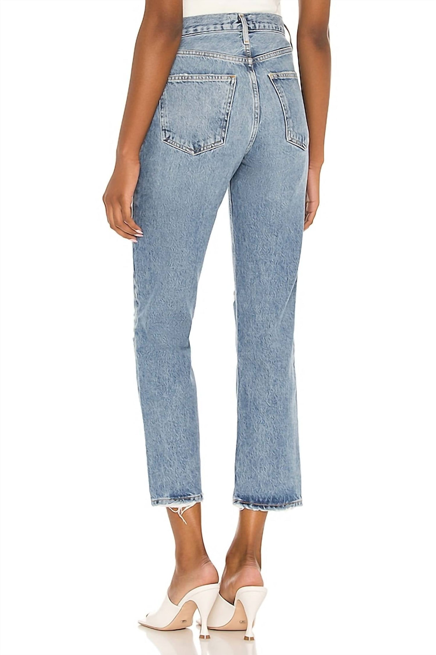 Agolde - Women's Lana Crop Midrise Vintage Straight Jeans