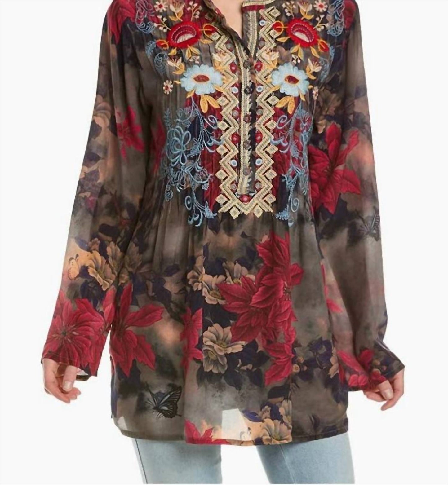 Johnny Was - Claret Nephele Tunic