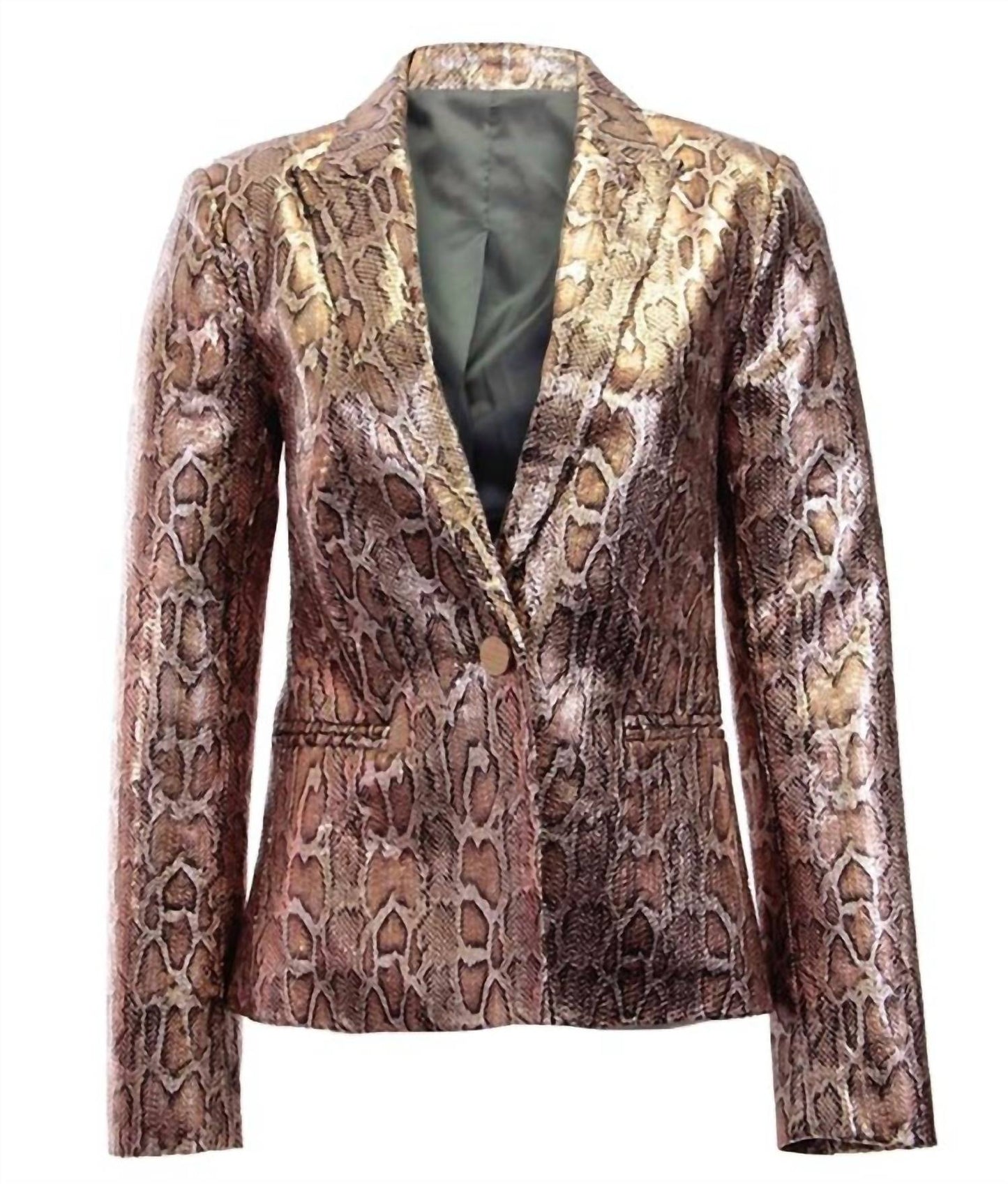 Dolce Cabo - Metallic Snake Skin Blazer