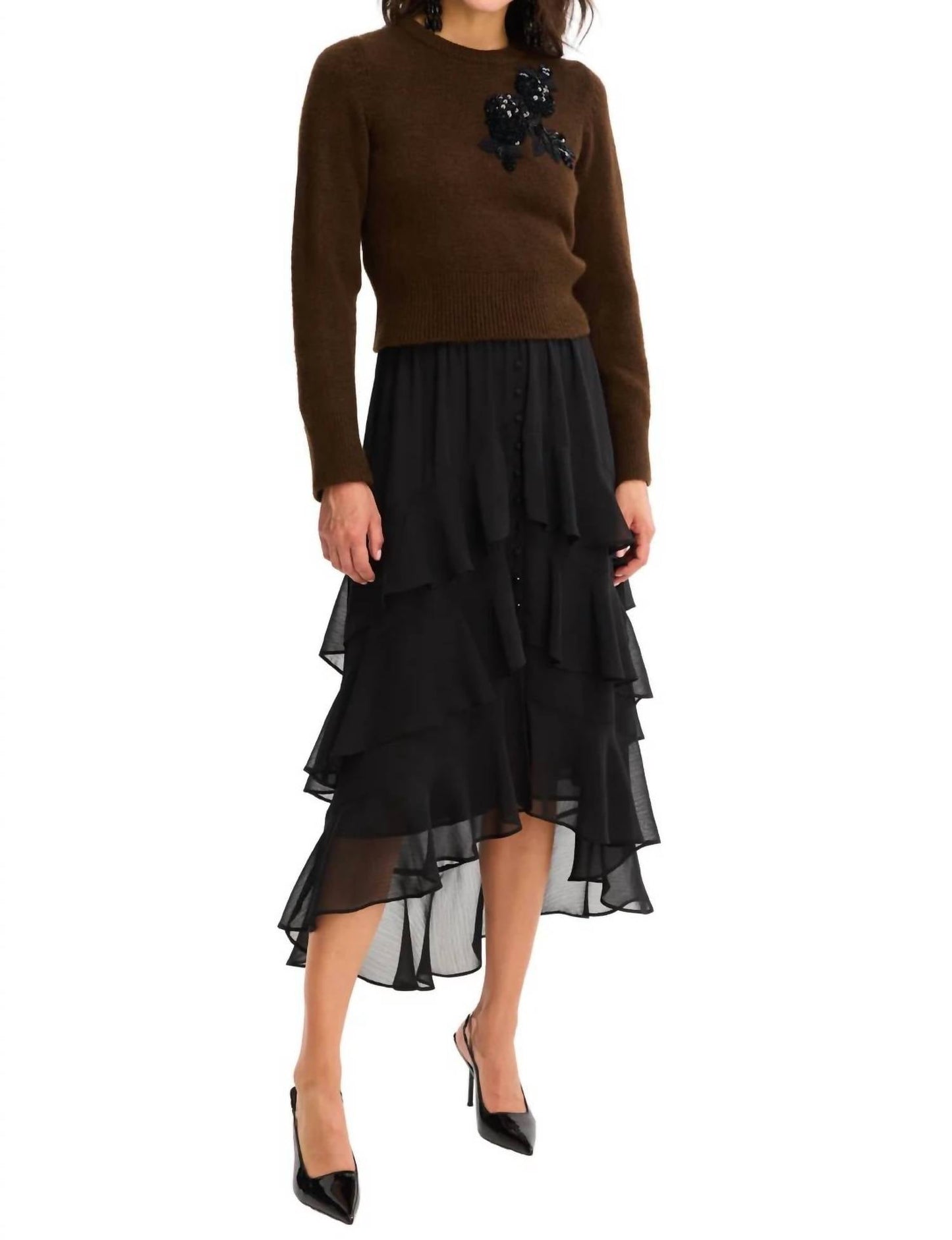 Allison New York - Beaded Abigail Sweater