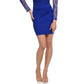 Guess - Ruched Lace Sleeves Dress