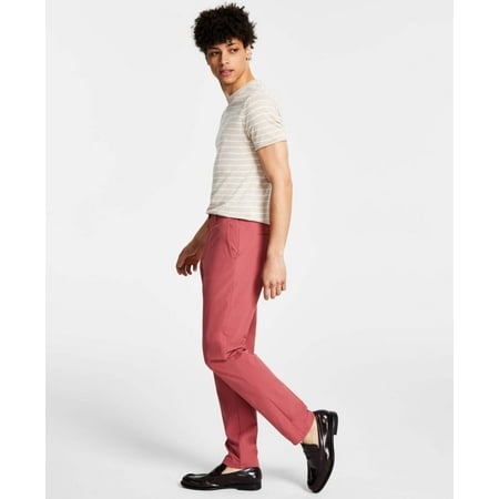 calvin-klein-mens-slim-fit-red-dress-pants-size-38x30