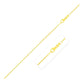Double Extendable Diamond Cut Cable Chain in 14k Yellow Gold (1.4mm)