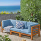 Oana 3 Piece Sofa Set With Water Resistant Cushions
