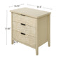 3 Drawer Cabinet - Natural Wood Finish