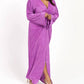 Fashion Szn Curve - Plisse Flare Sleeve Midaxi Dress
