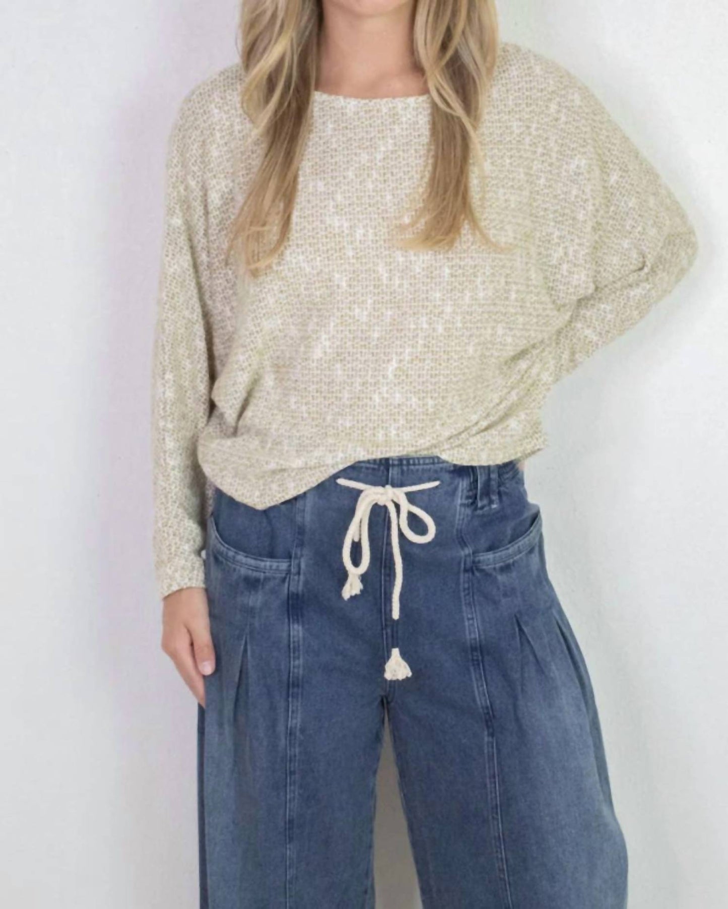 Sadie & Sage - Billie Dolman Sleeve Knit Top