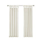 Twist Tab Lined Window Curtain Panel White 50x108