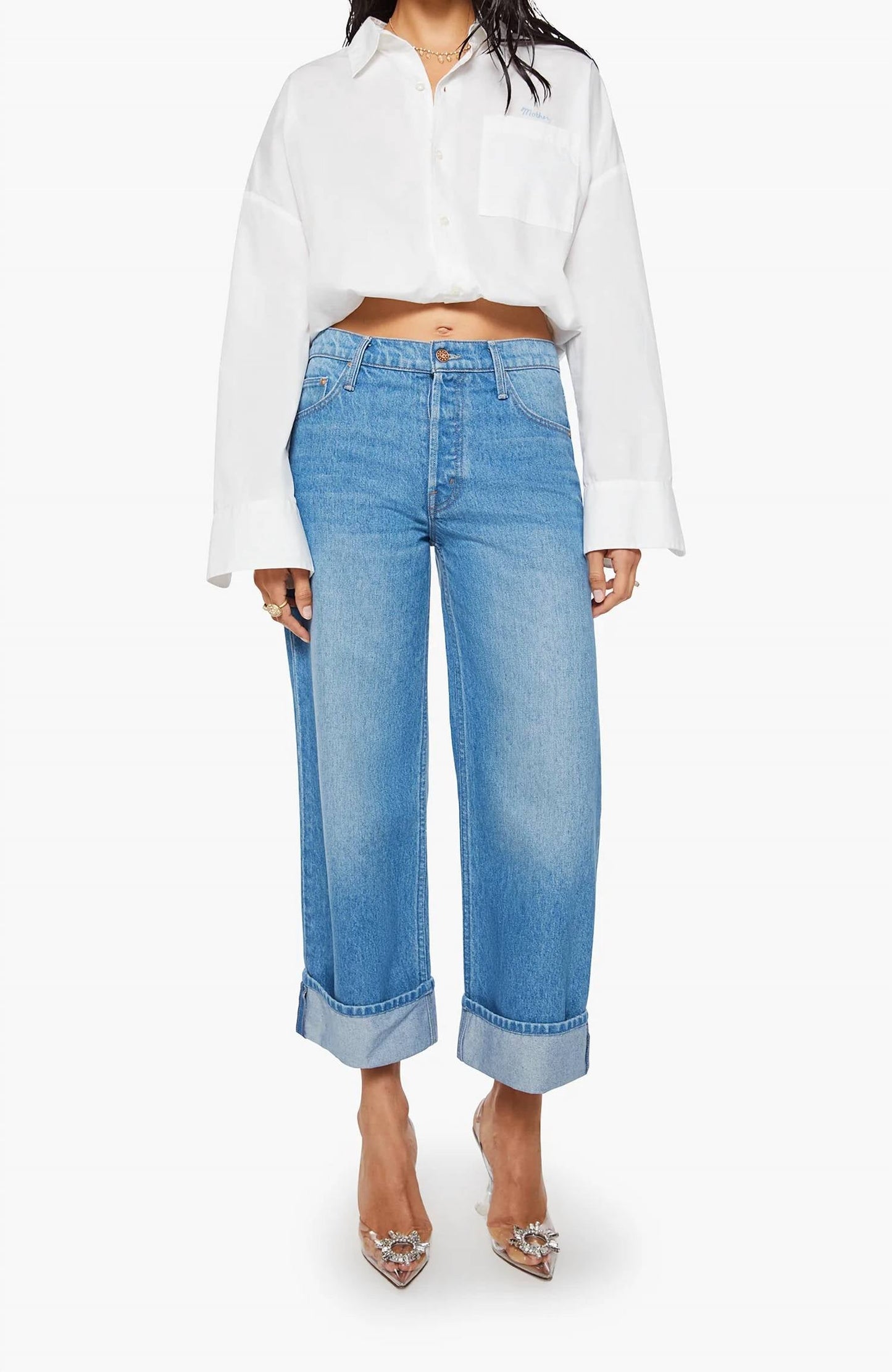 Mother - Smoothie Ankle Length Cuffed Jeans