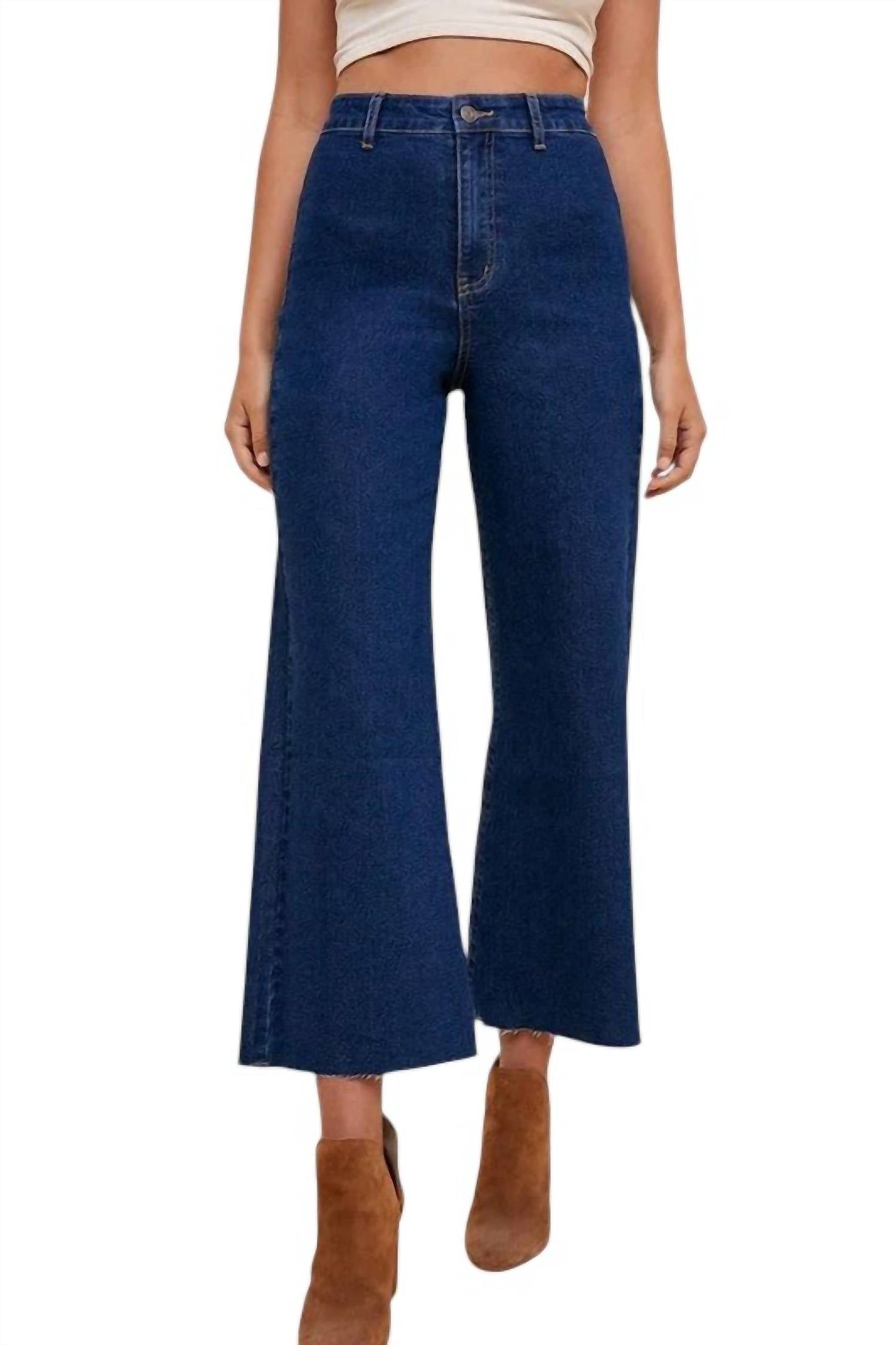 Anniewear - Stretchy Cropped Jeans
