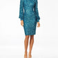 Ashleylauren - Bishop Long Sleeve Sequin Cocktail Dress