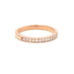 Aamiaa - 0.22 Carat Natural Diamond Channel Set Band Ring - Size 6.5