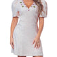A.Peach - Diana Jewel Neck Mini Jacquard Dress