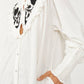 Free People - Rose Vines Embroided Button Down Top